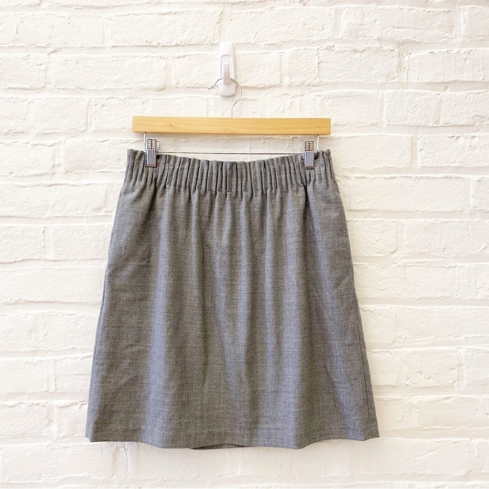 ⭐️ 2 for $25 • J. Crew || Wool Blend Sidewalk Skirt Gray 8 - Picture 1 of 6